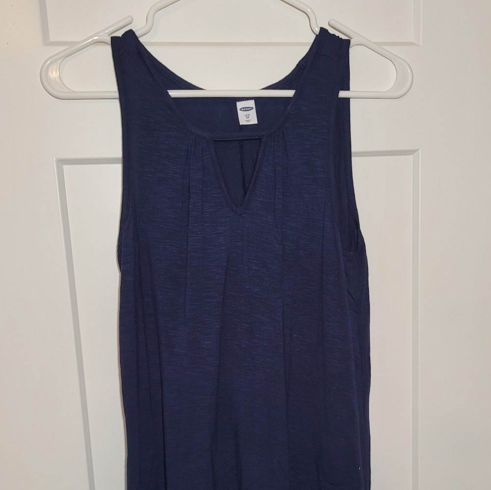 Old Navy Luxe High/Low Peephole Tank